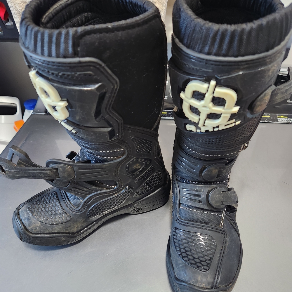 Corona Kids Black Motorcycle Boots
